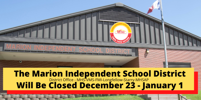 MISD Closed During Winter Break