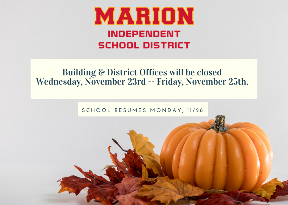 District Offices Closed Thanksgiving 