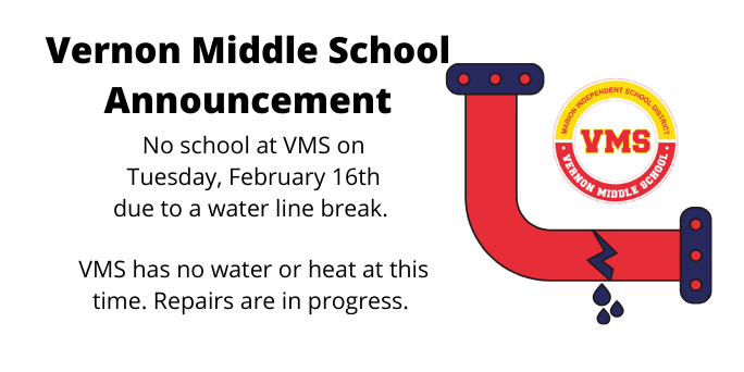 Water Line Break at VMS
