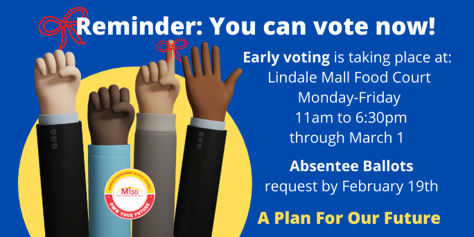 You Can Vote Now!