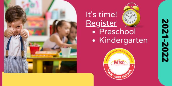 Register Now for Preschool and Kindergarten